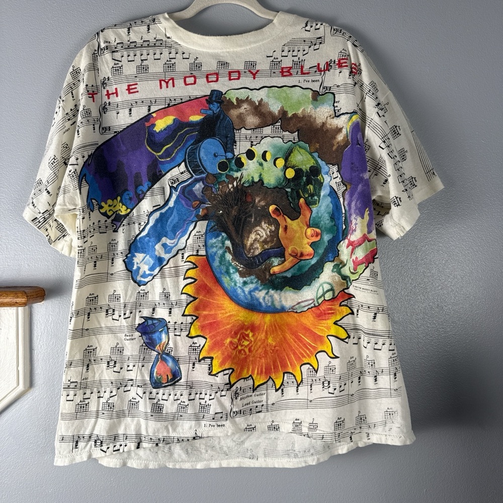 Moody blues Vintage Concert Tee. Single Seam